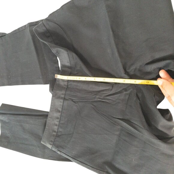 Worthington Stretch Black Ankle Length Dress Slacks SZ 8 Flat Front Slim - Picture 6 of 11